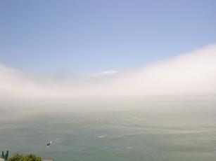 Instead of San Francisco, fog